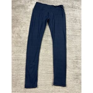 Ready to Go Leggings Womens Large Blue Pull On Lightweight Polyester Blend